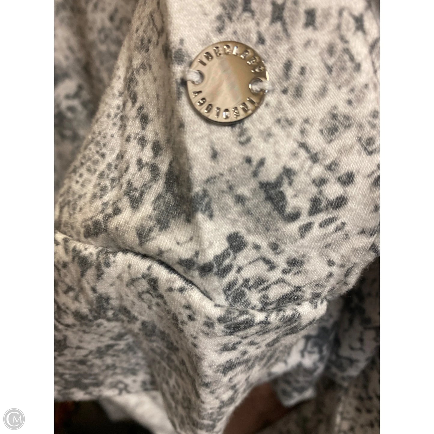 Sweatshirt Crewneck By Ideology In Grey & White, Size: 2x