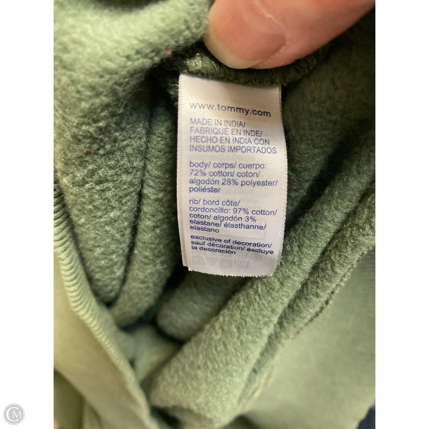 Sweatshirt Crewneck By Clothes Mentor In Green, Size: Xl