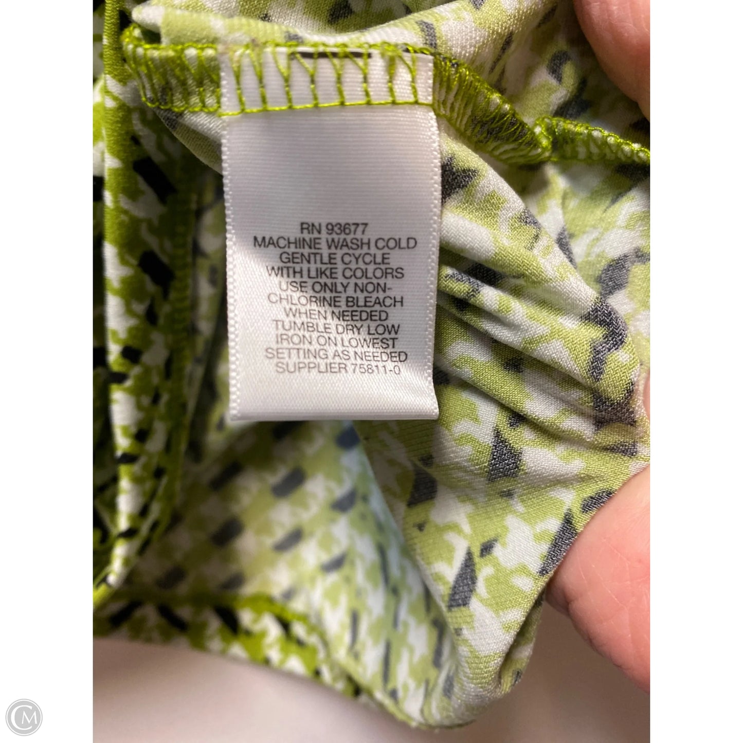 Top Long Sleeve By Liz Claiborne In Green, Size: S