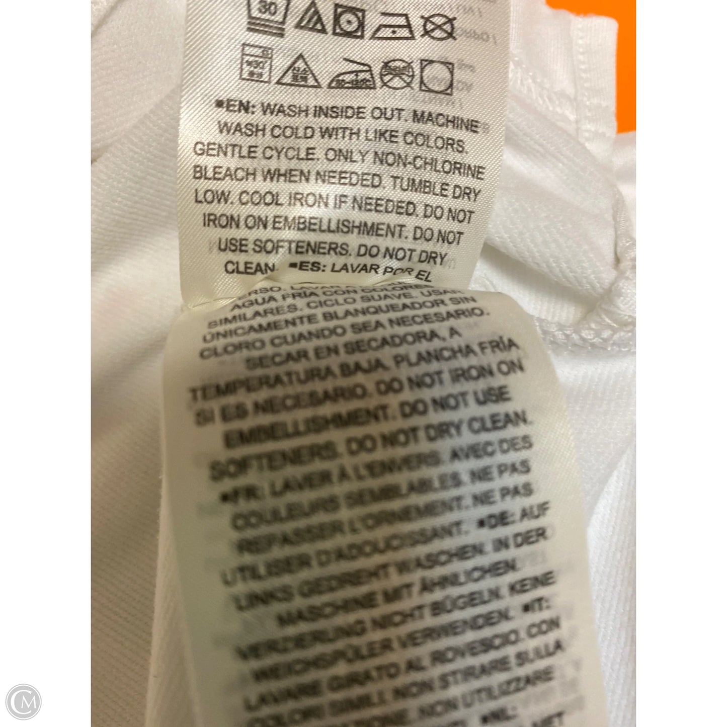 Athletic Top Long Sleeve Hoodie By Nike In White, Size: L