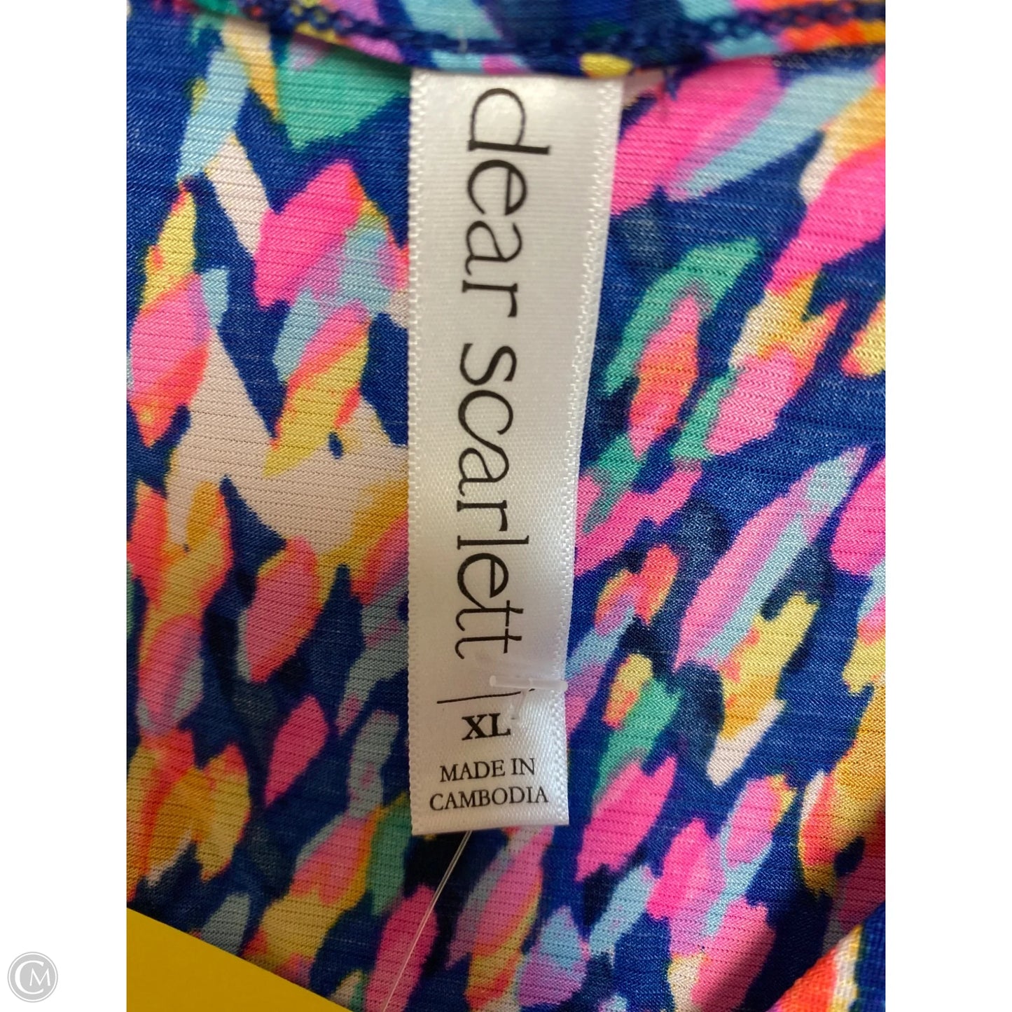 Top Short Sleeve By Dear Scarlett In Multi-colored, Size: Xl