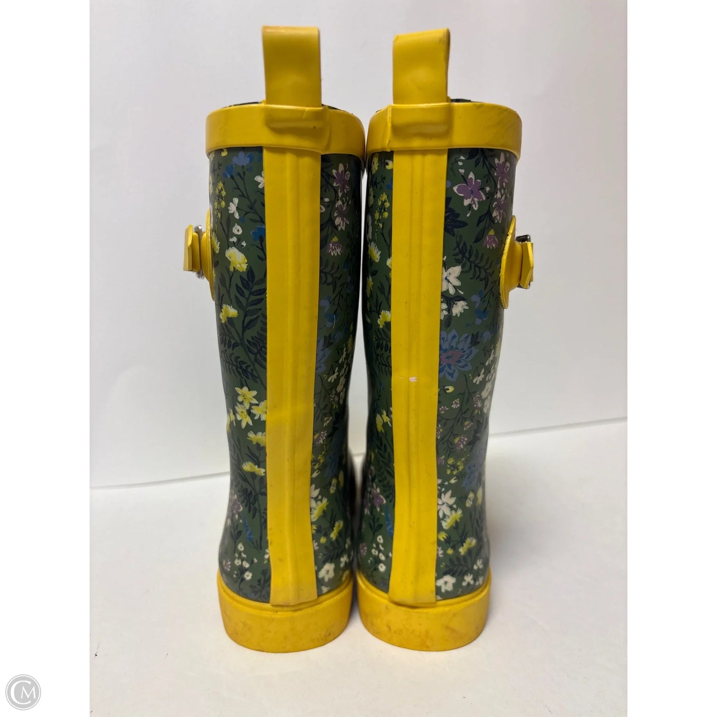 Boots Rain By Clothes Mentor In Green, Size: 9