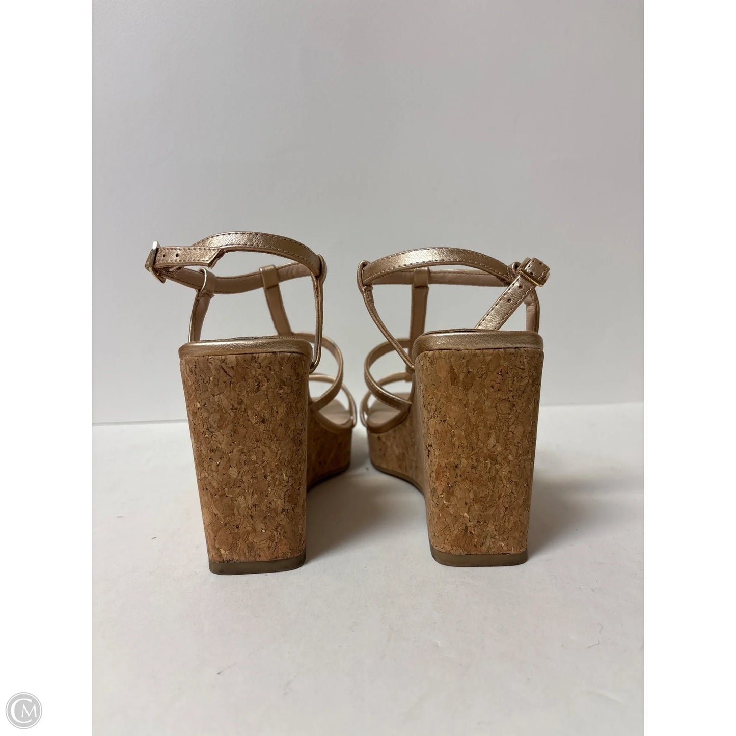 Sandals Heels Block By Michael By Michael Kors In Rose Gold, Size: 8