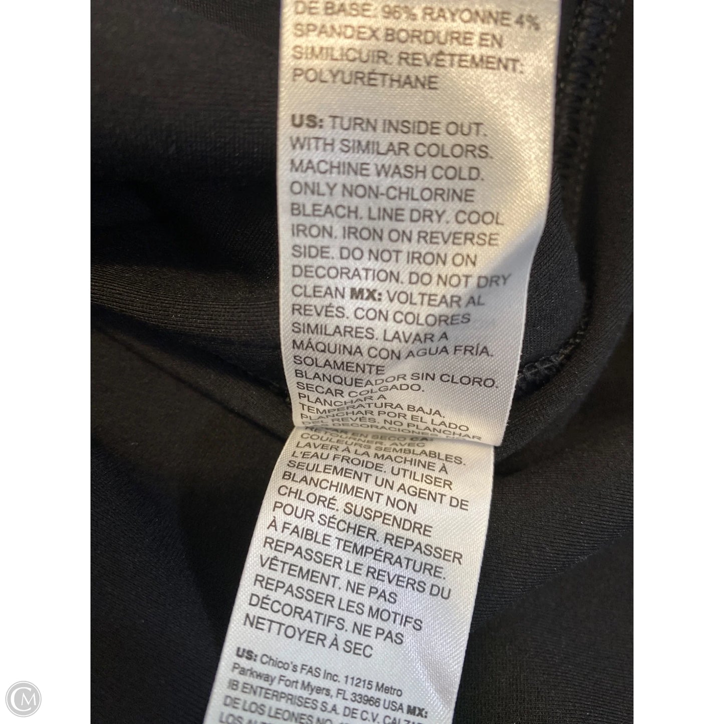 Top Long Sleeve By Chicos In Black, Size: L