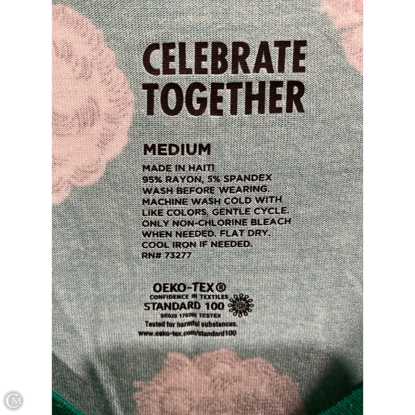 Top Short Sleeve By Celebrate Together In Green, Size: M