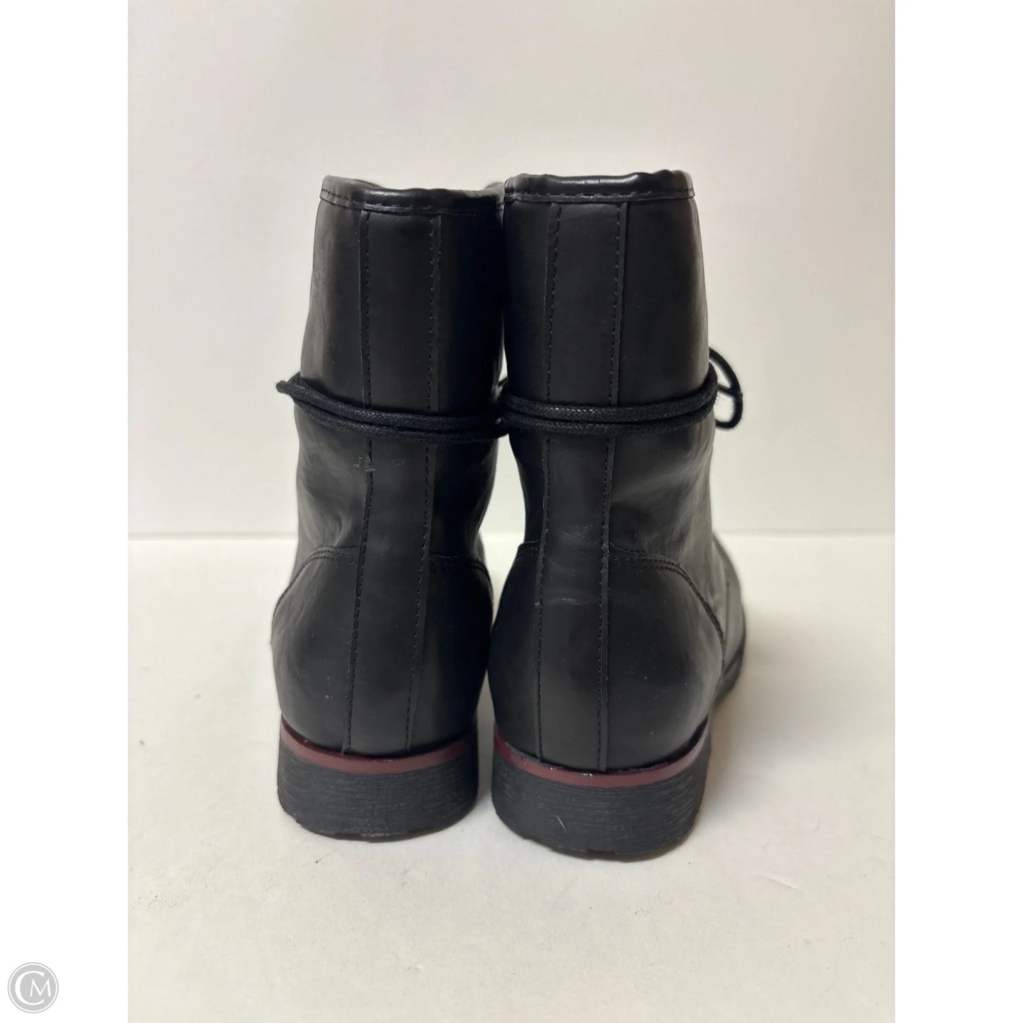 Boots Ankle Flats By Nine West In Black, Size: 7.5