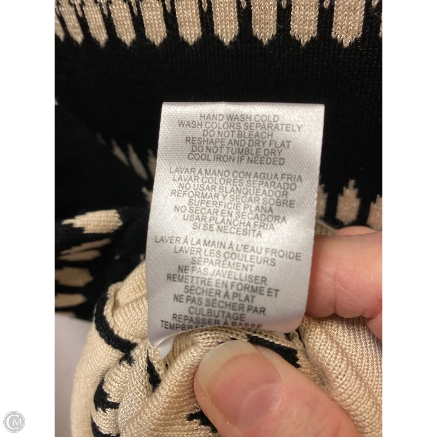 Dress Casual Maxi By Clothes Mentor In Black & Tan, Size: S