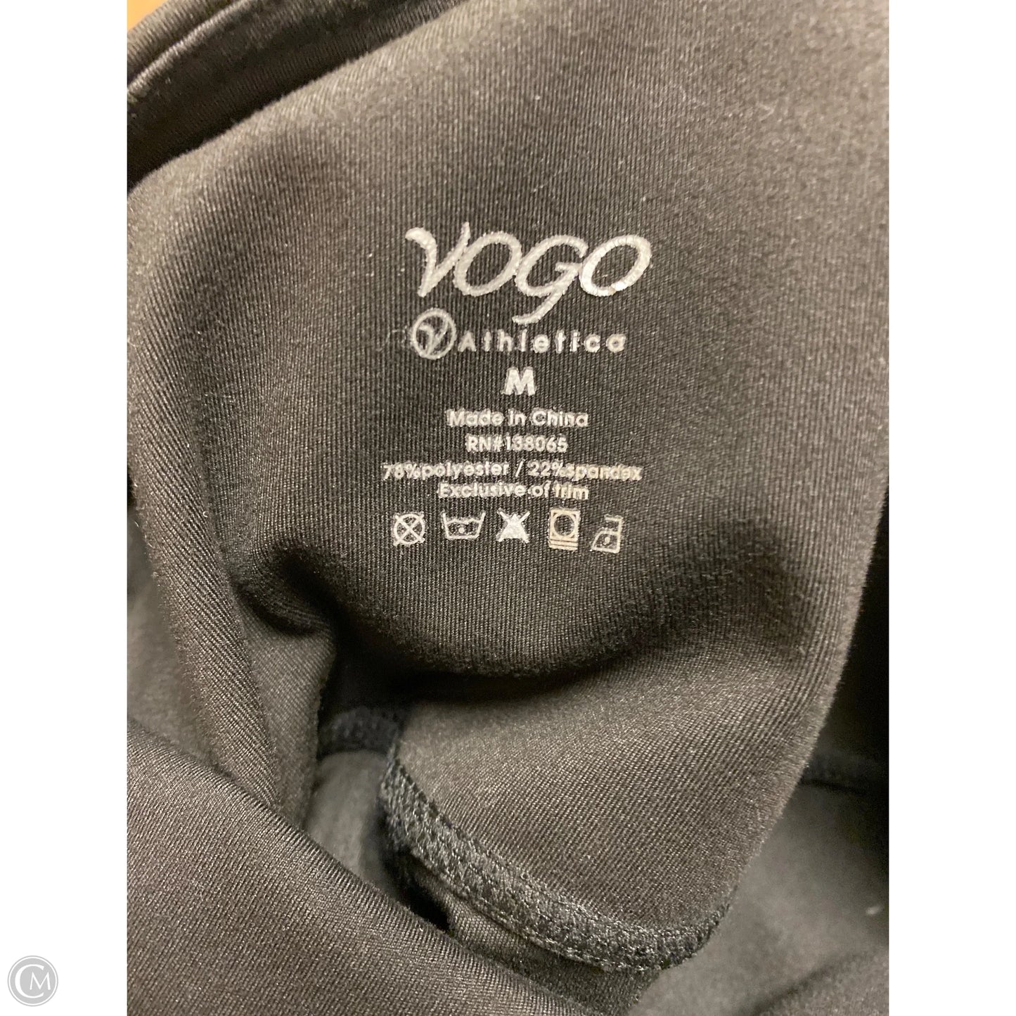 Athletic Leggings By Clothes Mentor In Black, Size: L