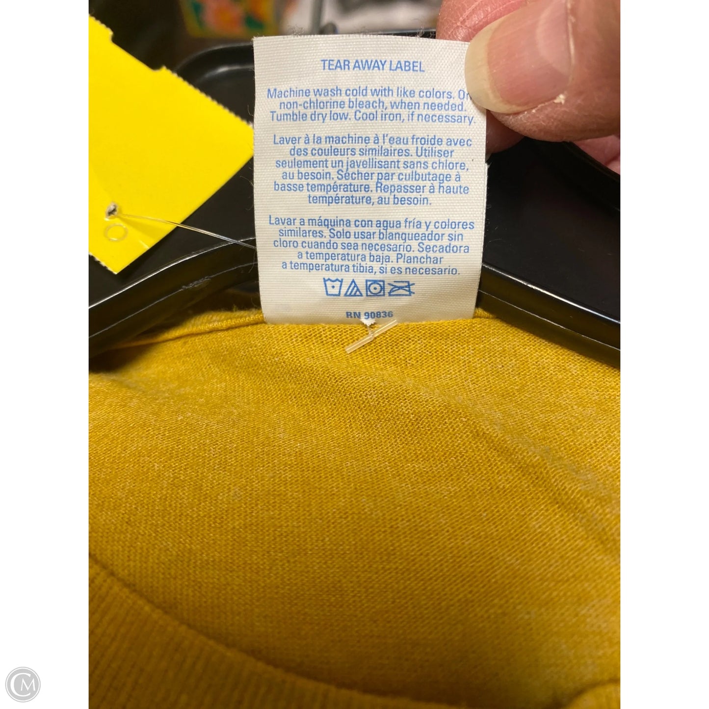 Top Short Sleeve By Port & Company In Orange, Size: M