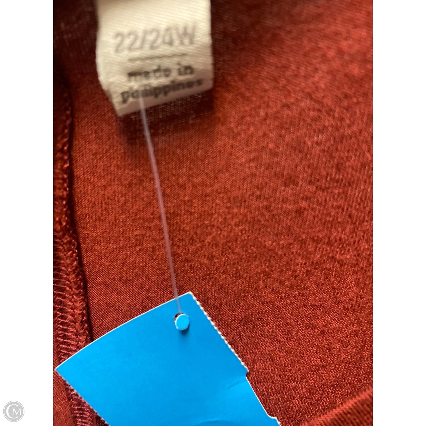 Top Long Sleeve By Cato In Copper, Size: 3x