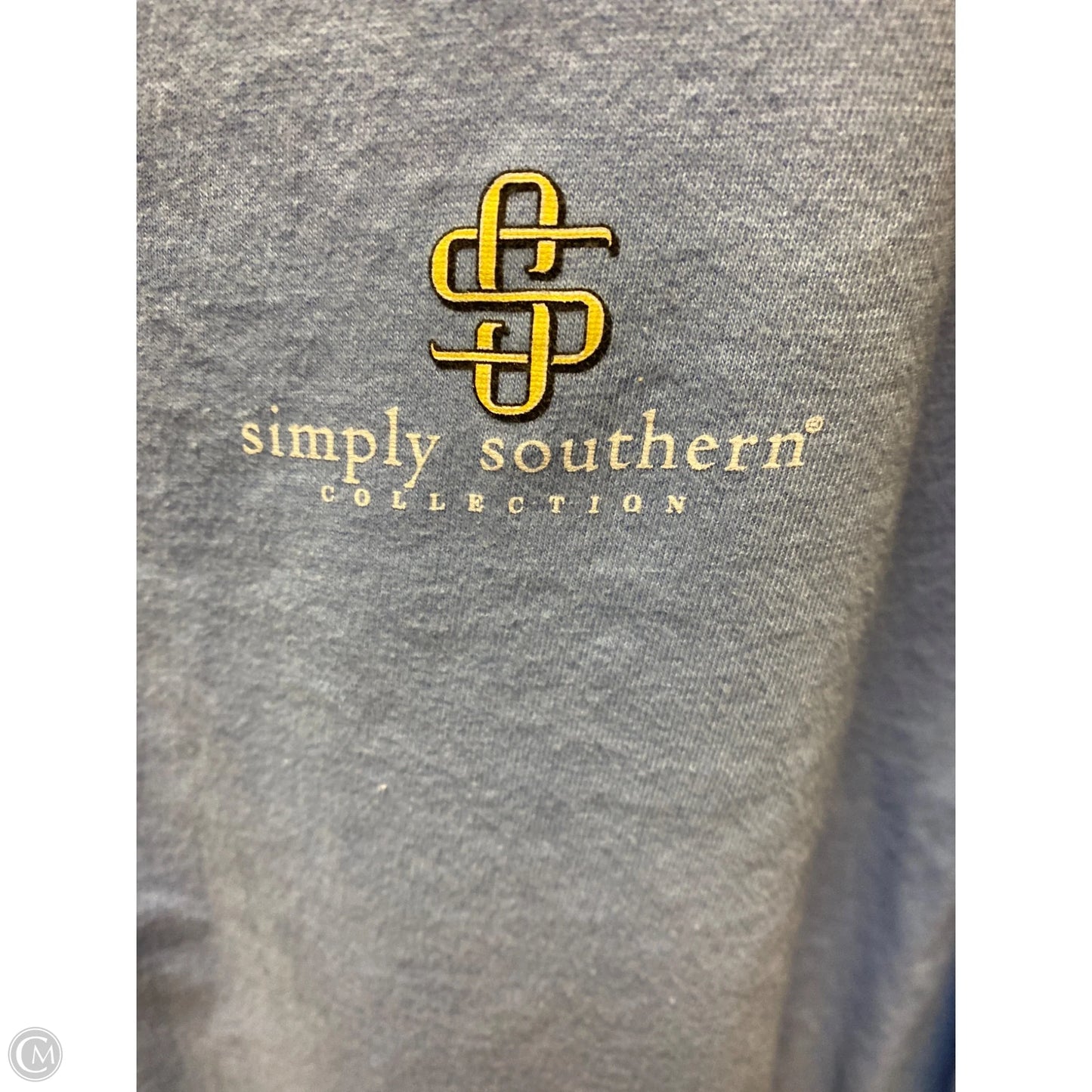 Top Long Sleeve By Simply Southern In Blue, Size: Xl