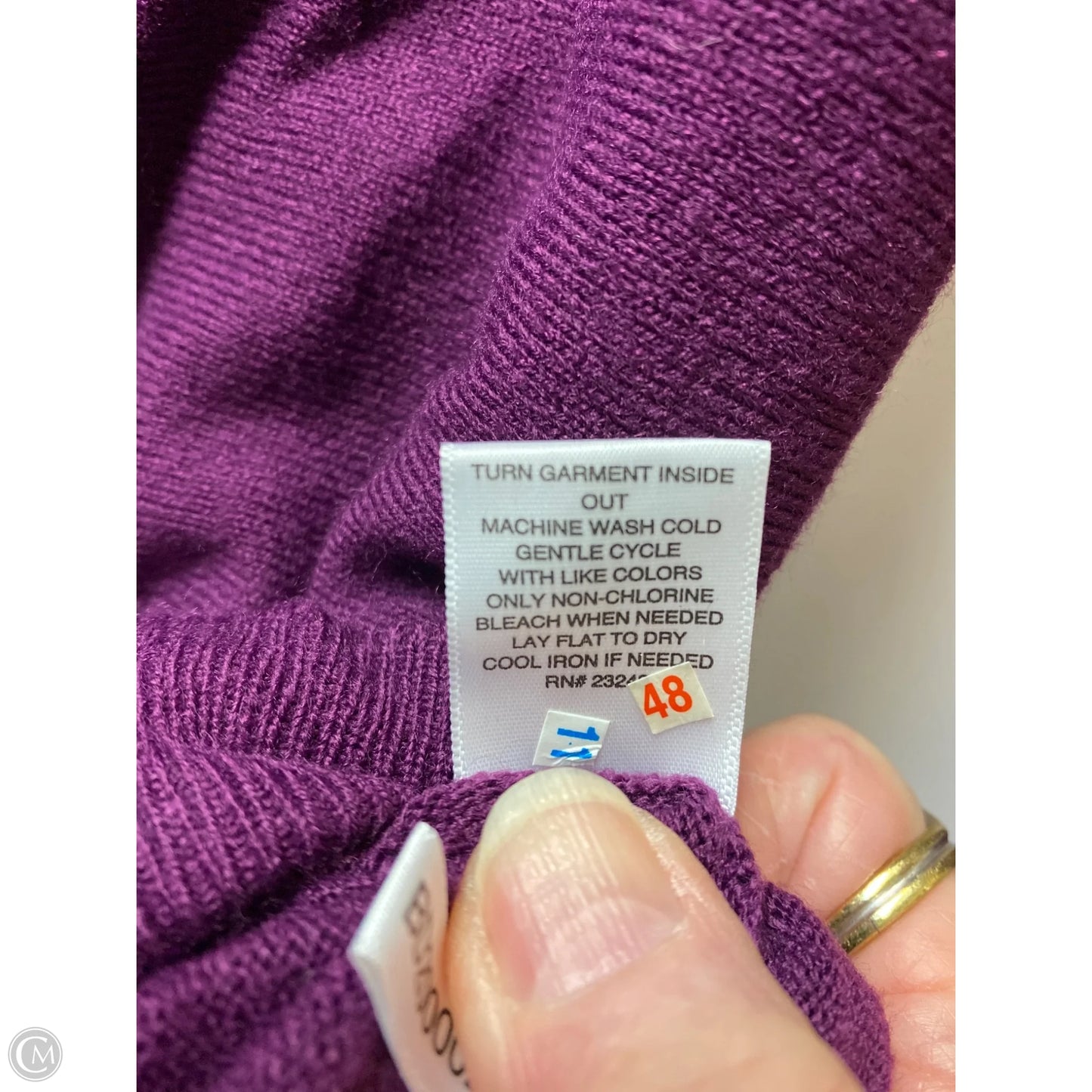 Sweater By New York And Co In Purple, Size: L