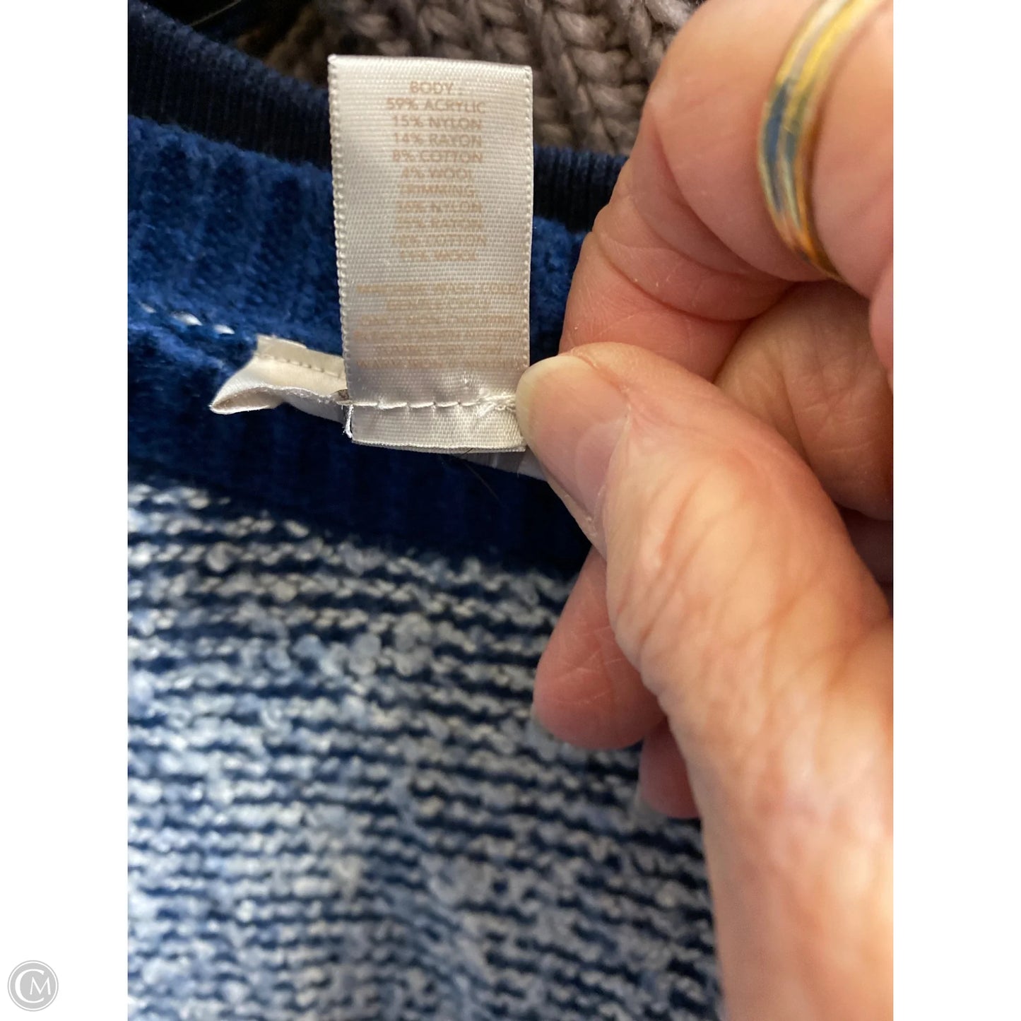 Sweater By Loft In Blue, Size: M