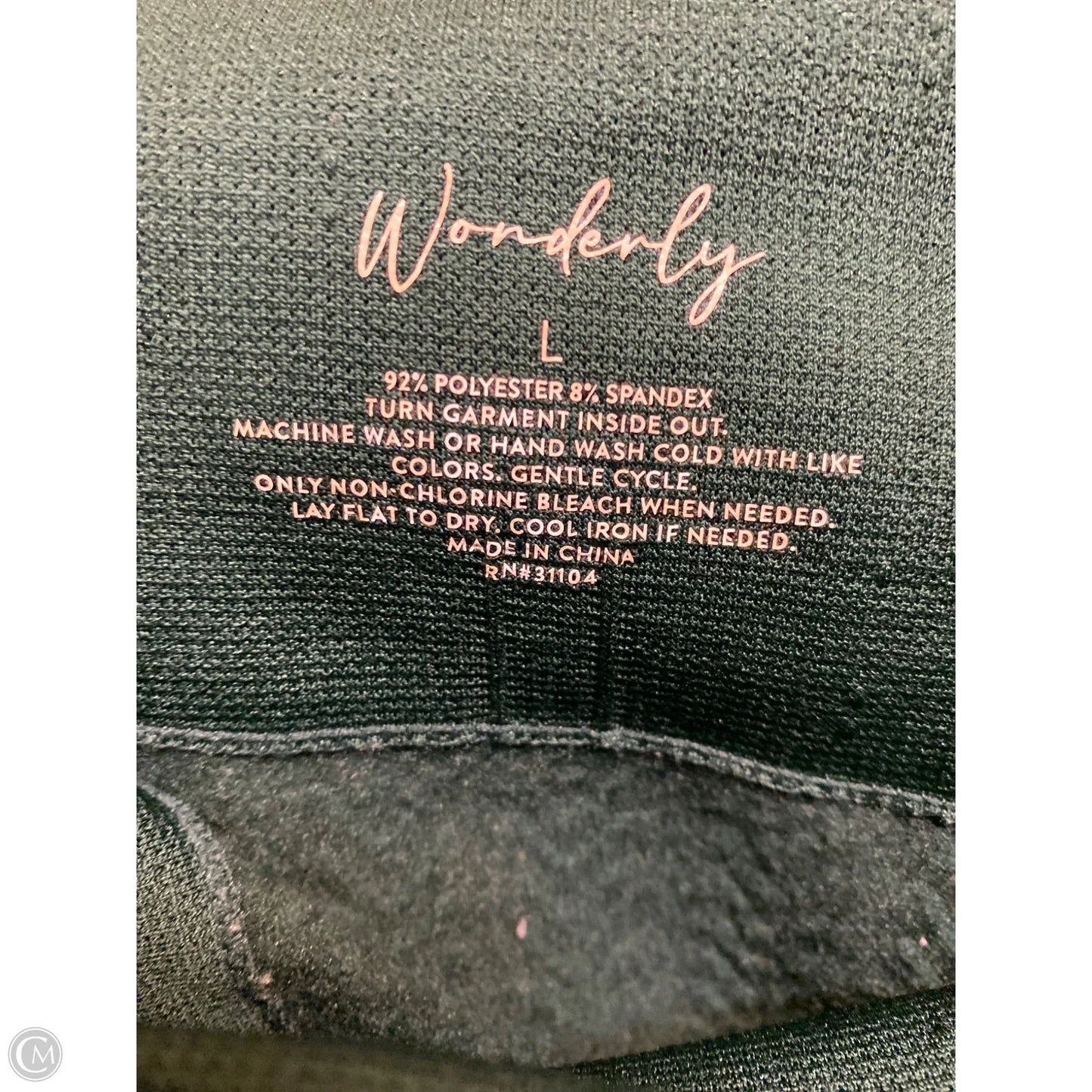 Pants Leggings By Wonderly In Green, Size: L