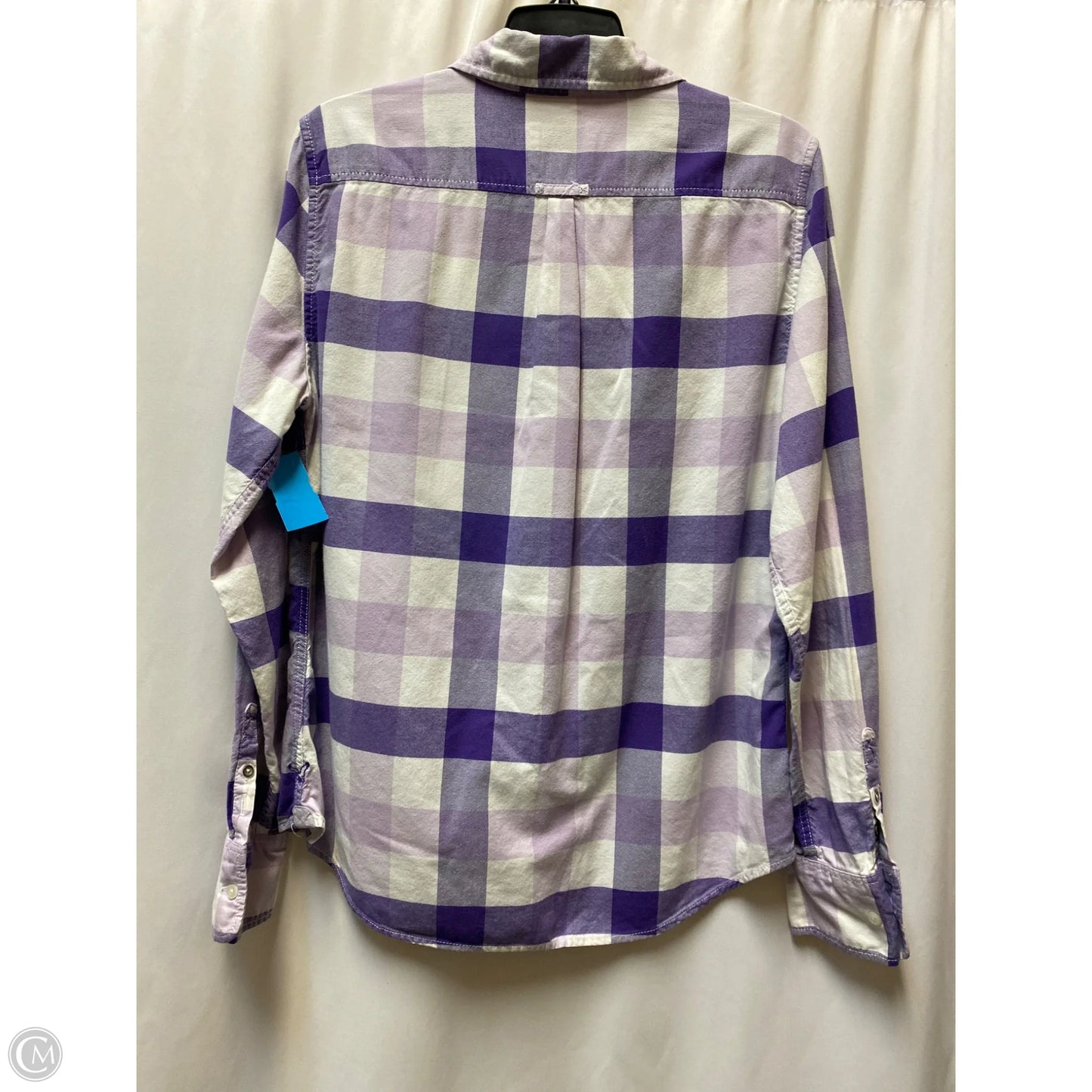 Top Long Sleeve By American Eagle In Purple, Size: L