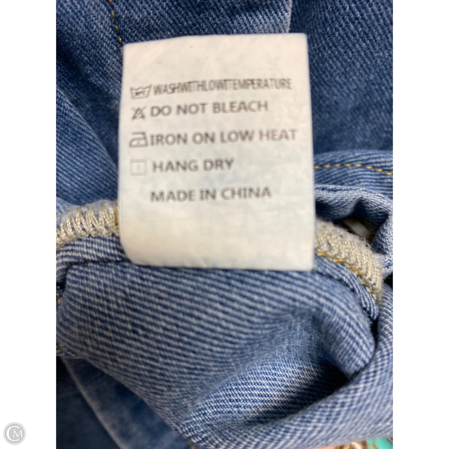 Vest Other By Clothes Mentor In Blue Denim, Size: L