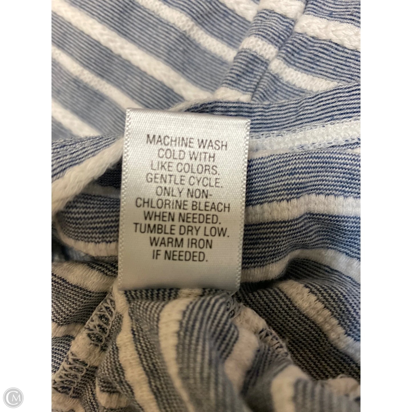 Top 3/4 Sleeve By Croft And Barrow In Blue, Size: M