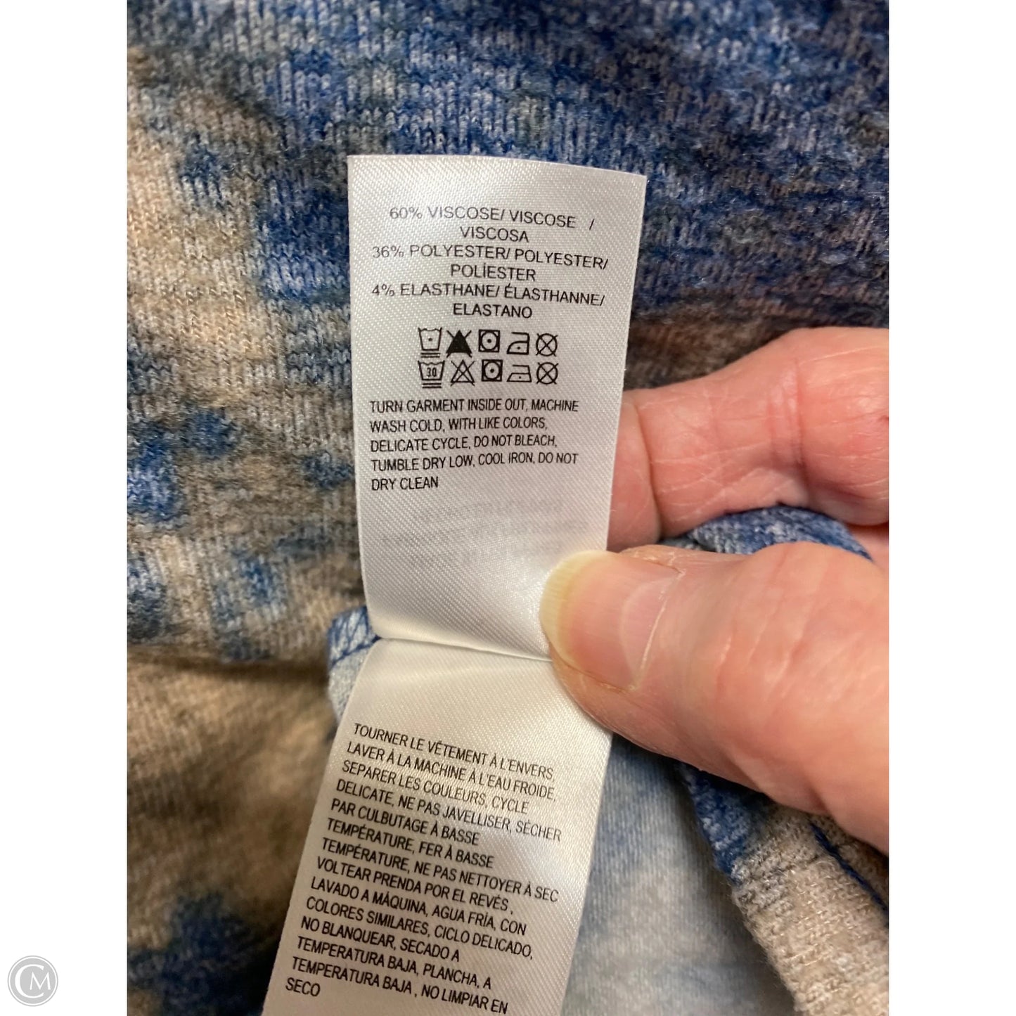 Top Long Sleeve By Lucky Brand In Blue, Size: M