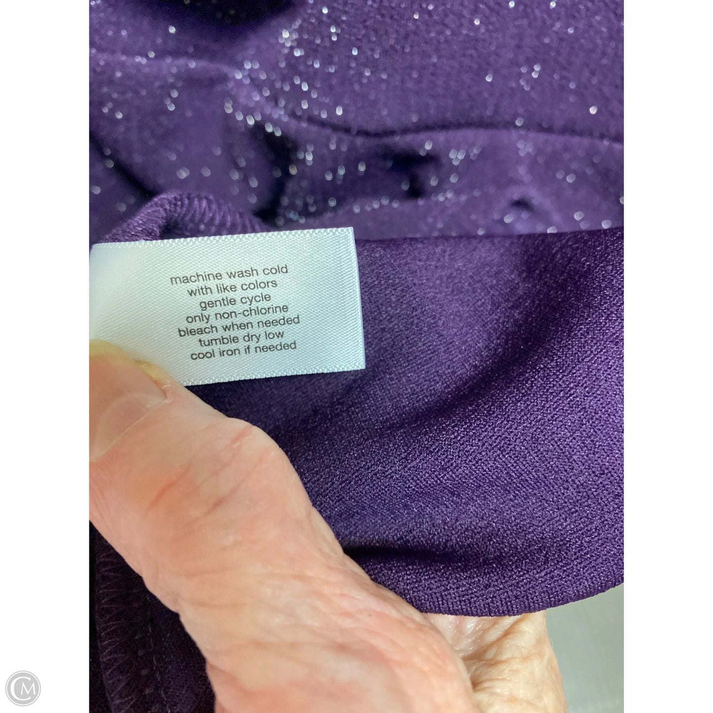 Top Long Sleeve By Lane Bryant In Purple, Size: 1x