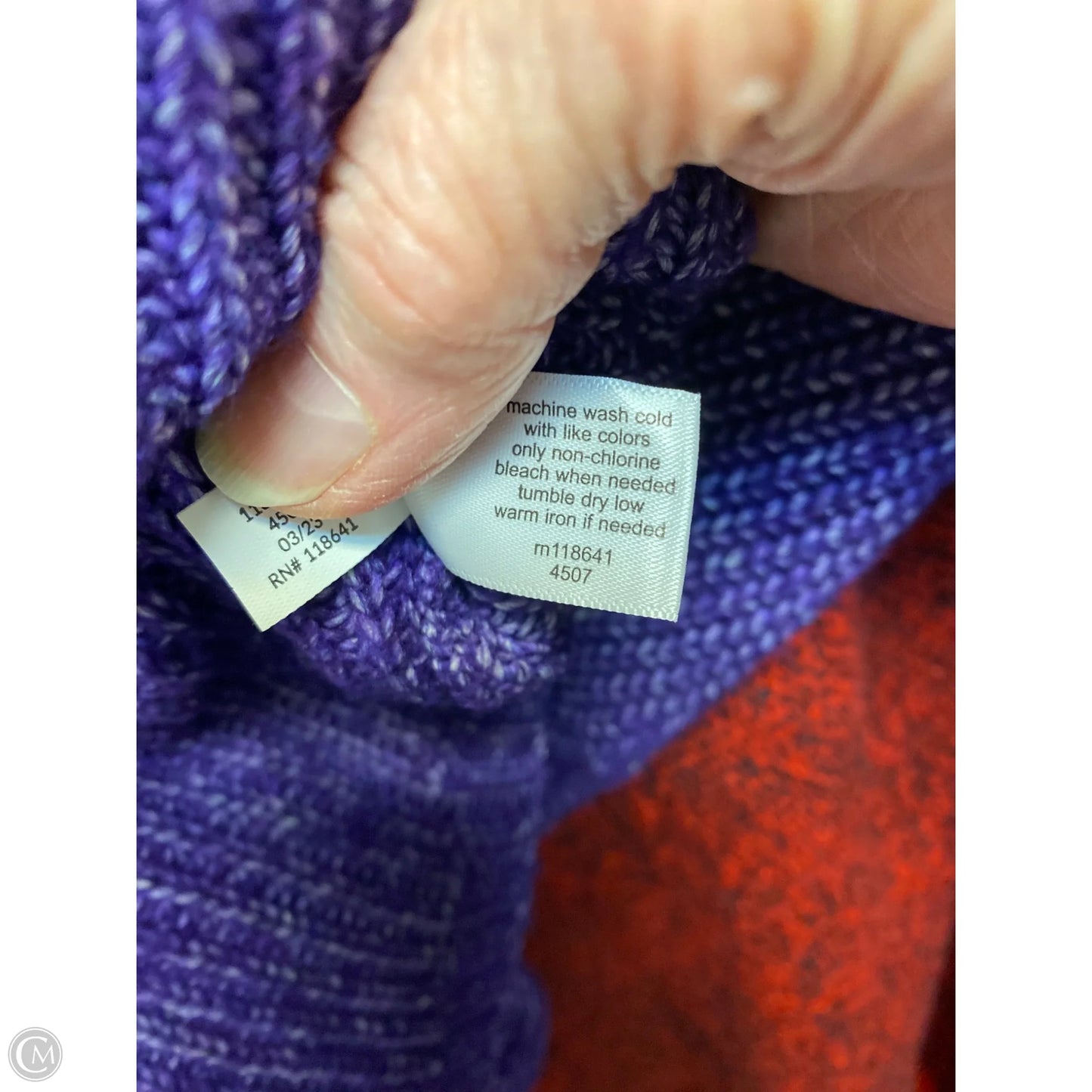 Sweater By Lane Bryant In Purple, Size: 1x