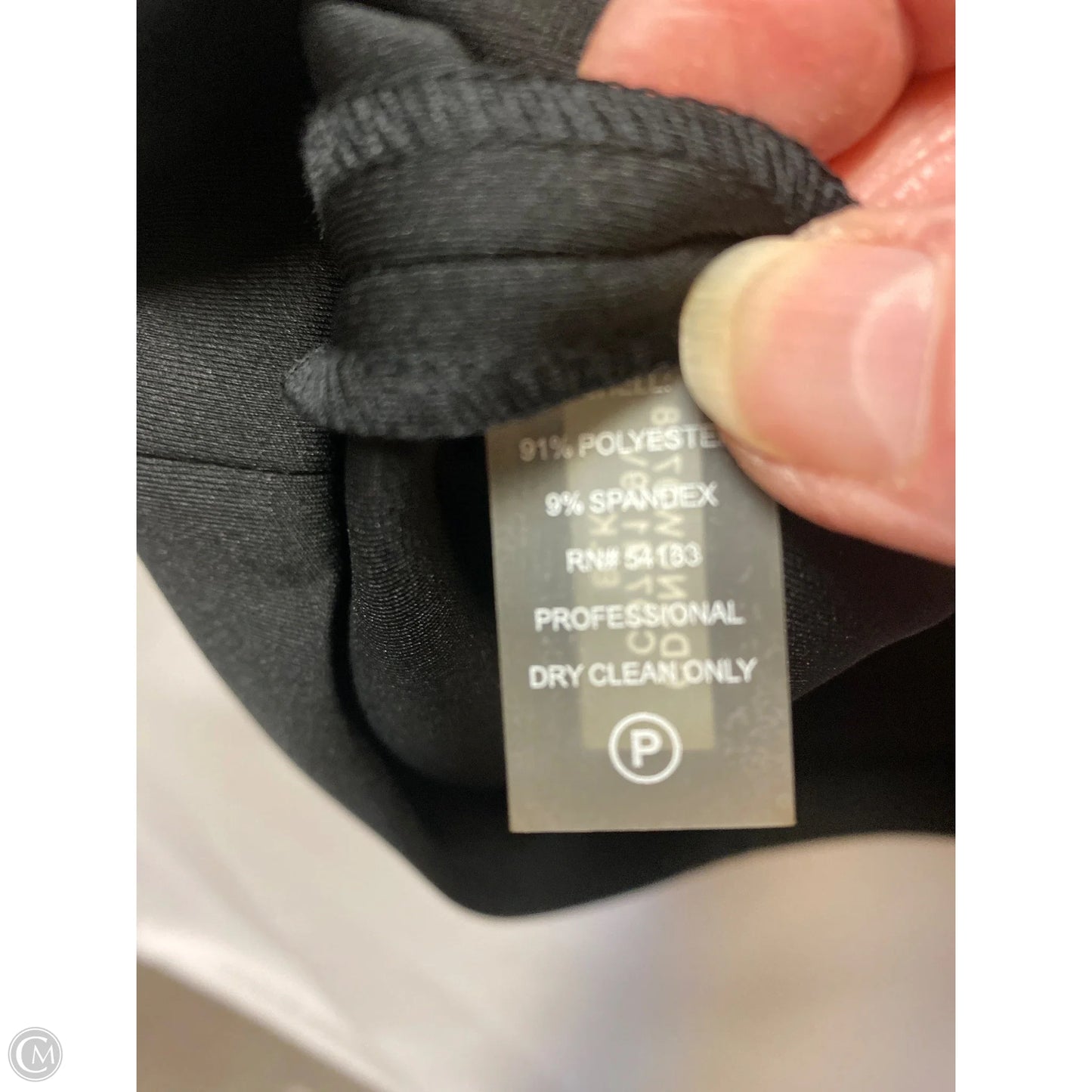 Dress Casual Midi By Calvin Klein In Black, Size: S