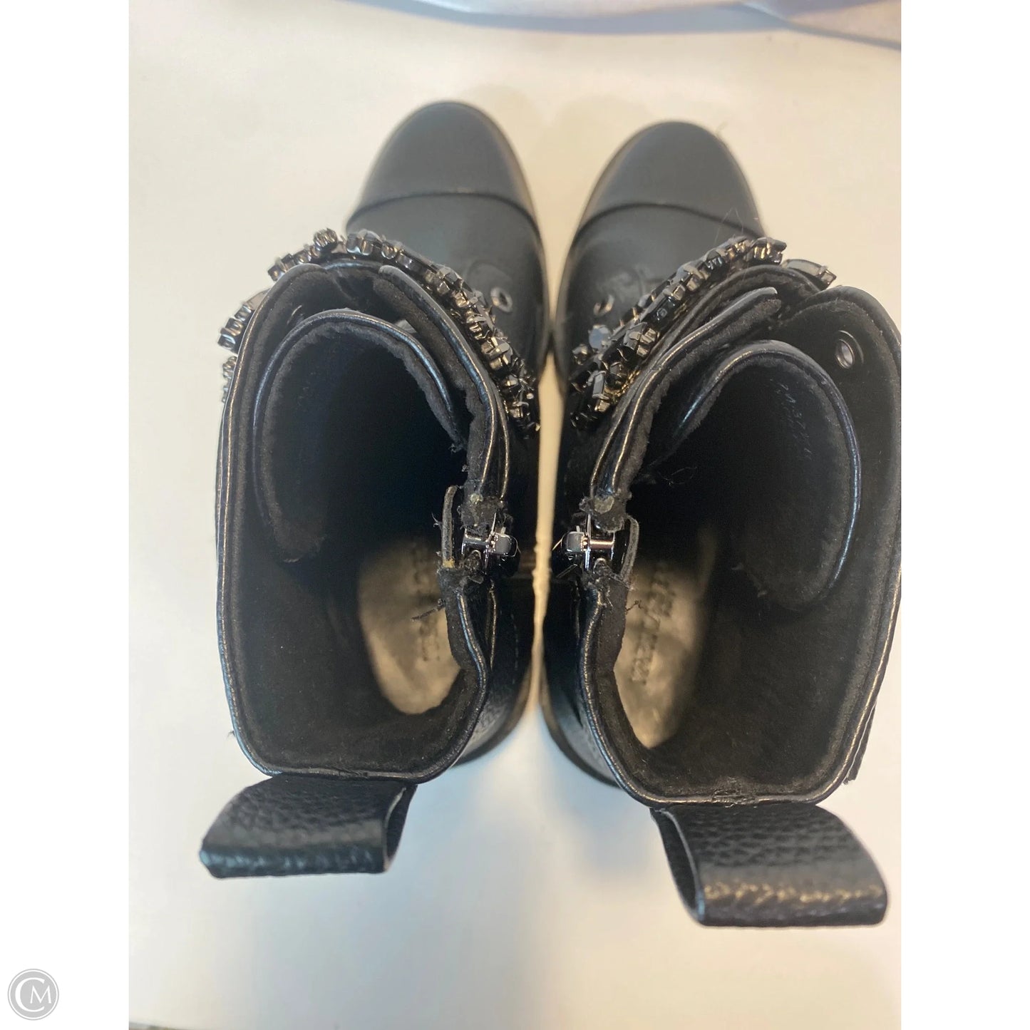 Boots Designer By Karl Lagerfeld In Black, Size: 7