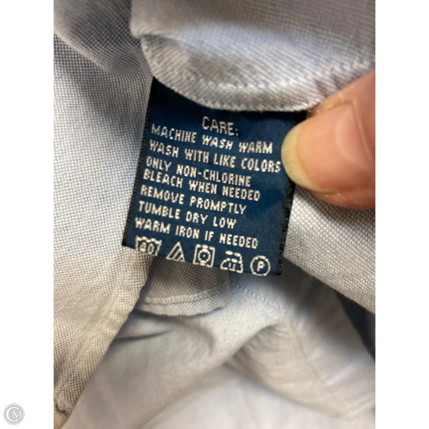 Top Long Sleeve By Ralph Lauren In Blue, Size: S