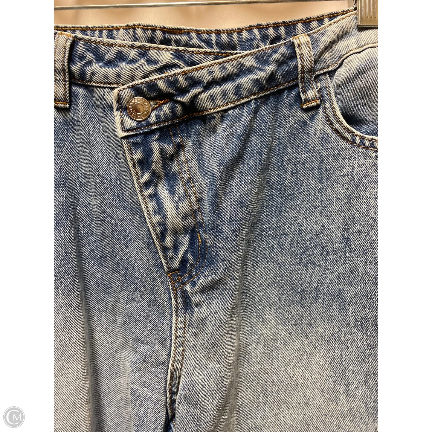 Jeans Straight By Shein In Blue Denim, Size: 10