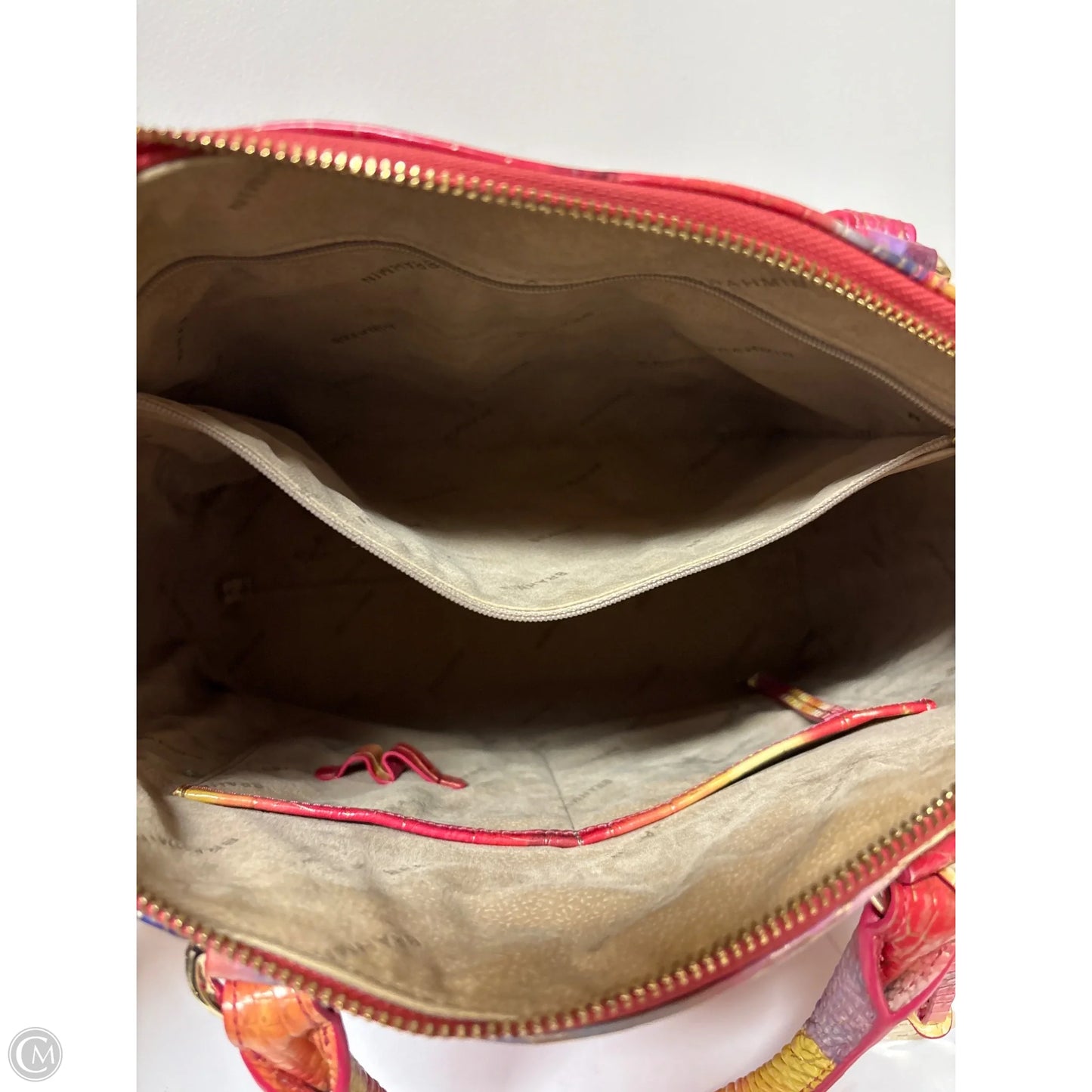 Handbag Designer By Brahmin, Size: Large