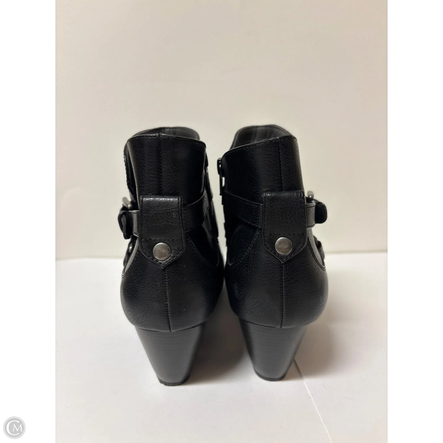 Boots Ankle Heels By Rialto In Black, Size: 8.5