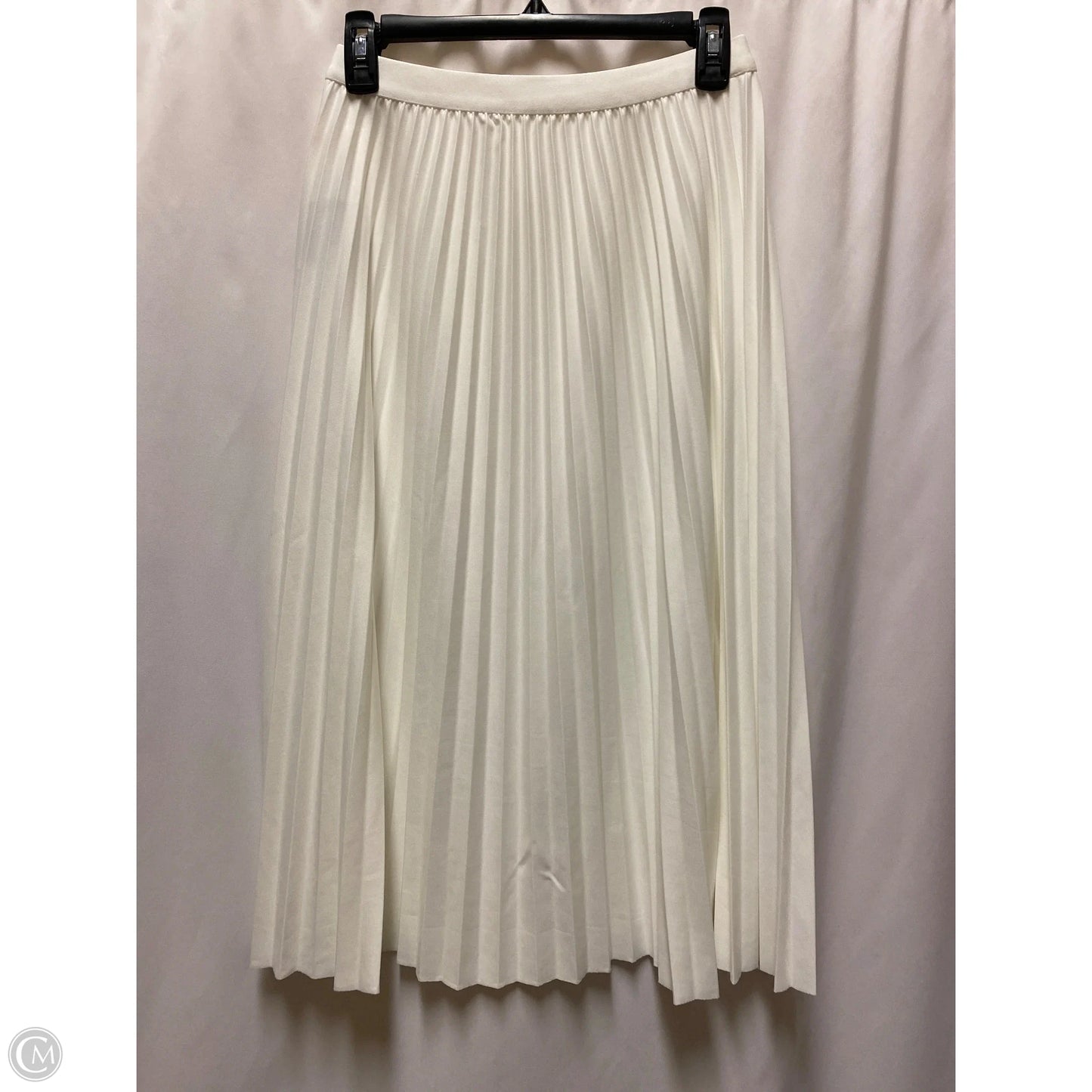 Skirt Midi By Clothes Mentor In White, Size: L