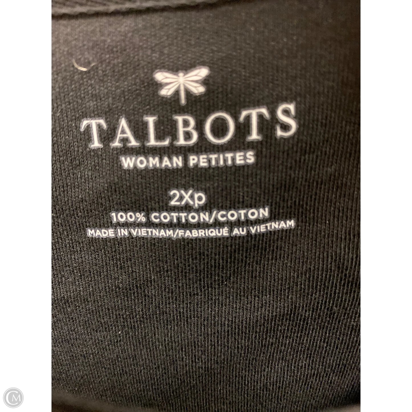 Dress Casual Midi By Talbots In Black, Size: 2x