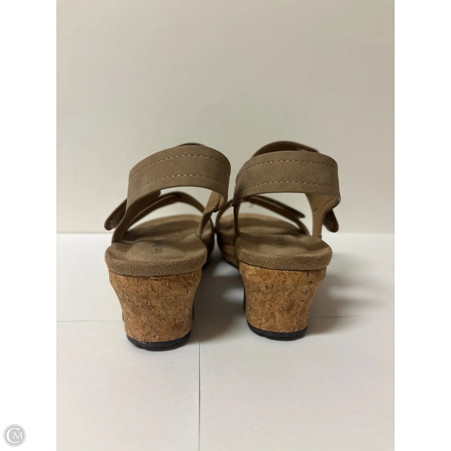 Sandals Heels Block By Pierre Dumas In Brown, Size: 6.5
