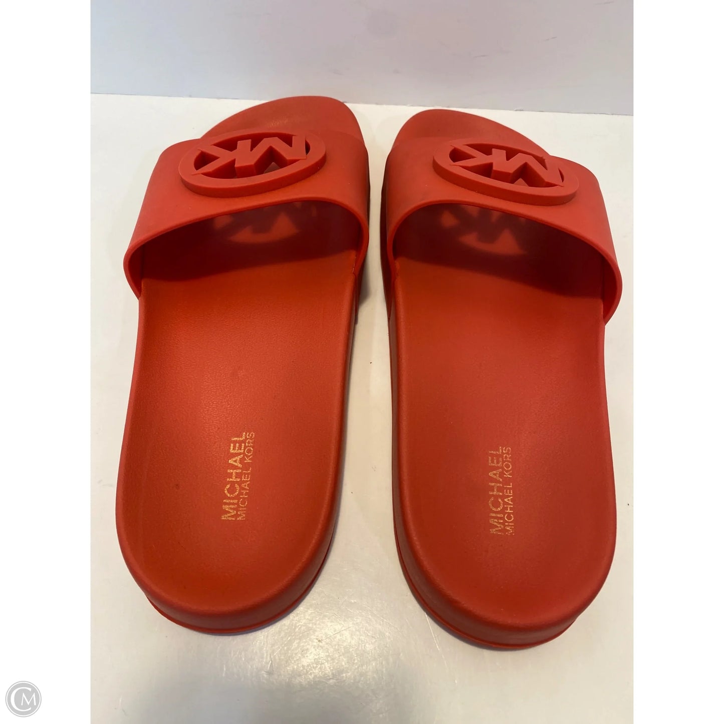 Sandals Flats By Michael By Michael Kors In Red, Size: 8