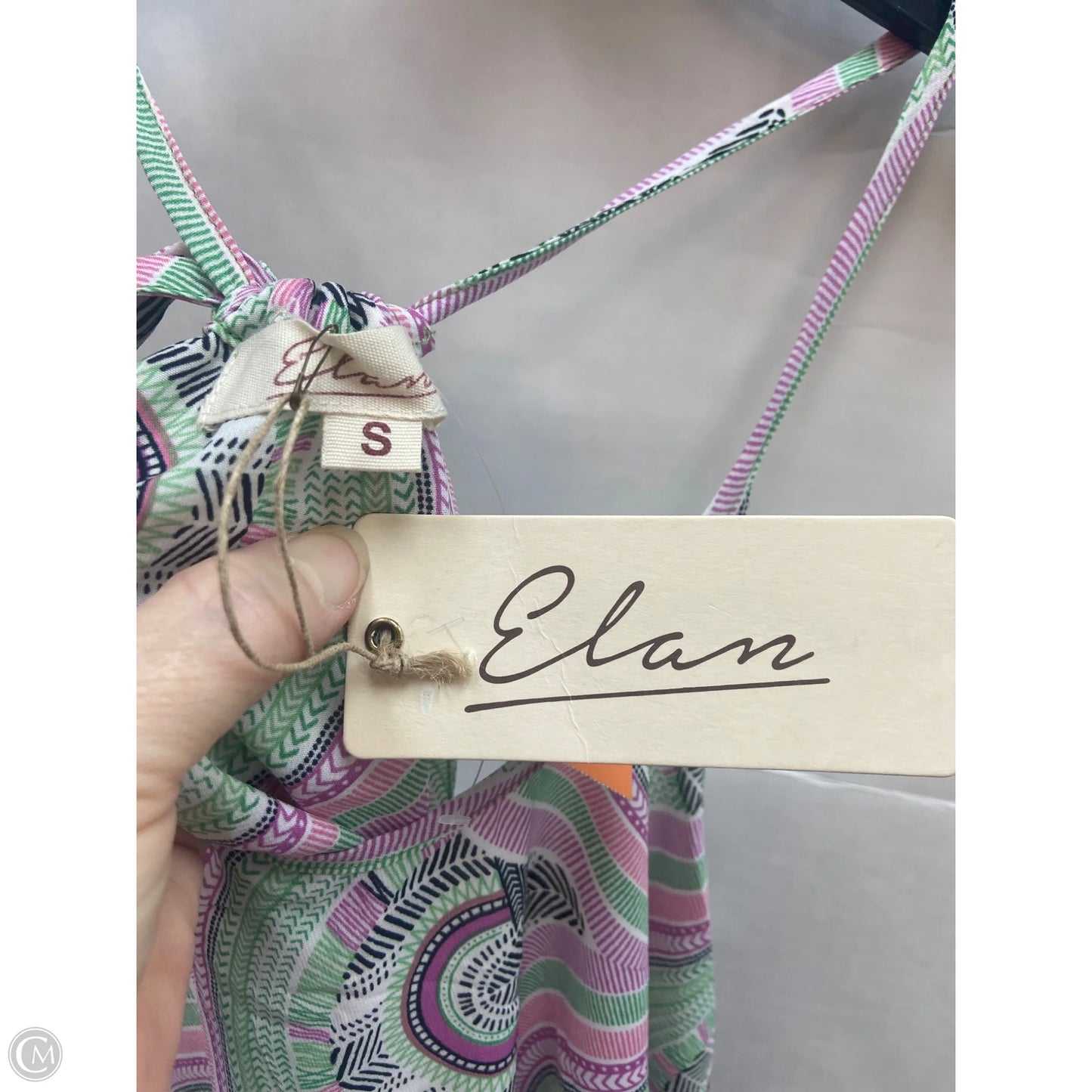Top Sleeveless By Elan In Pink, Size: S
