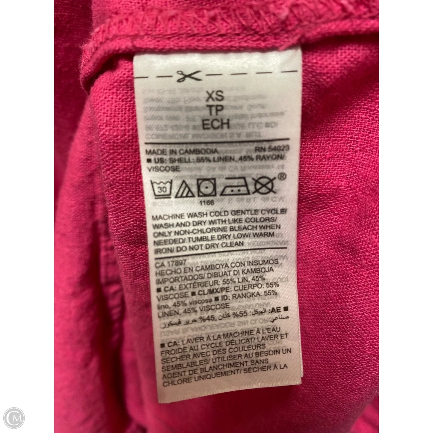 Dress Casual Midi By Old Navy In Pink, Size: Xs