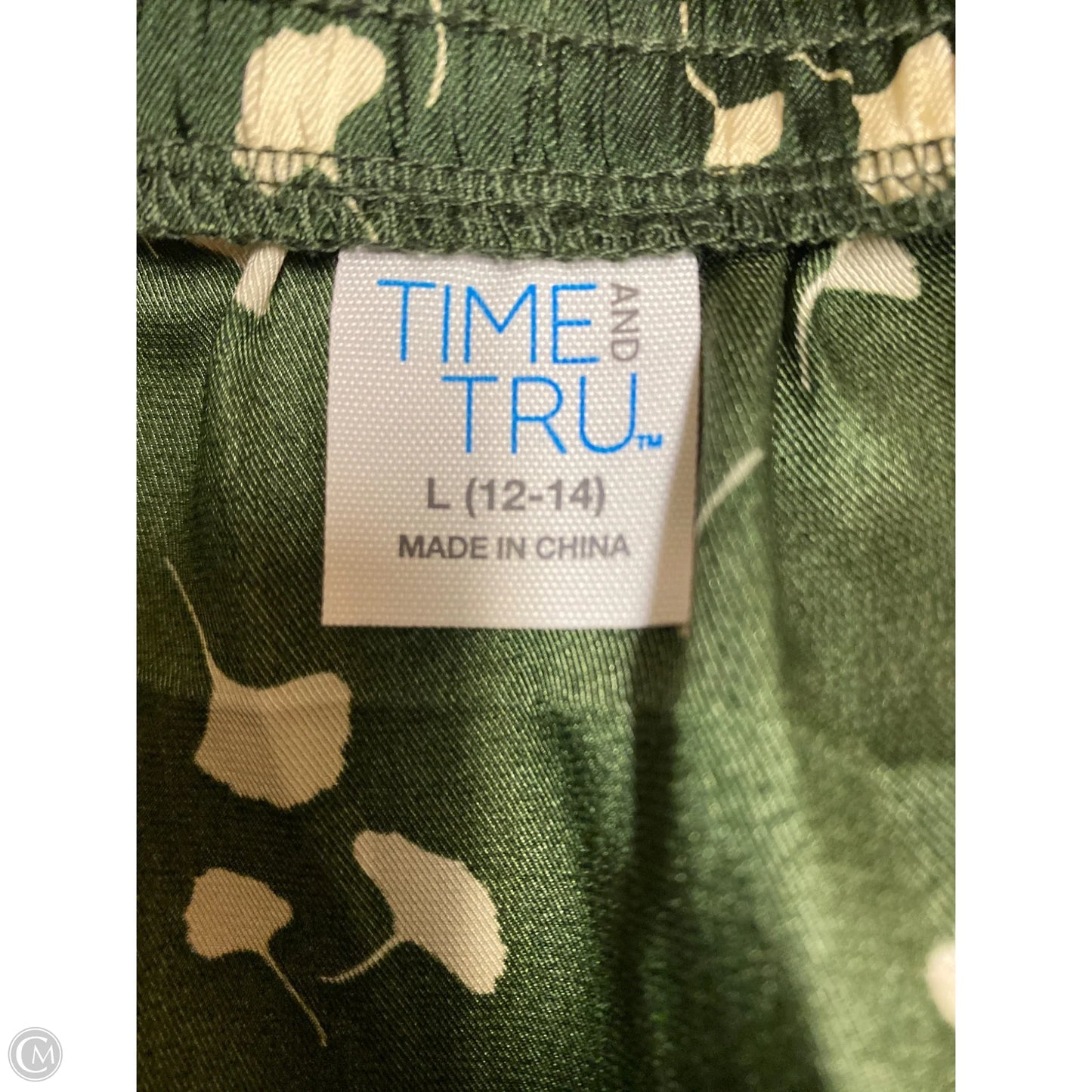 Skirt Maxi By Time And Tru In Green, Size: L