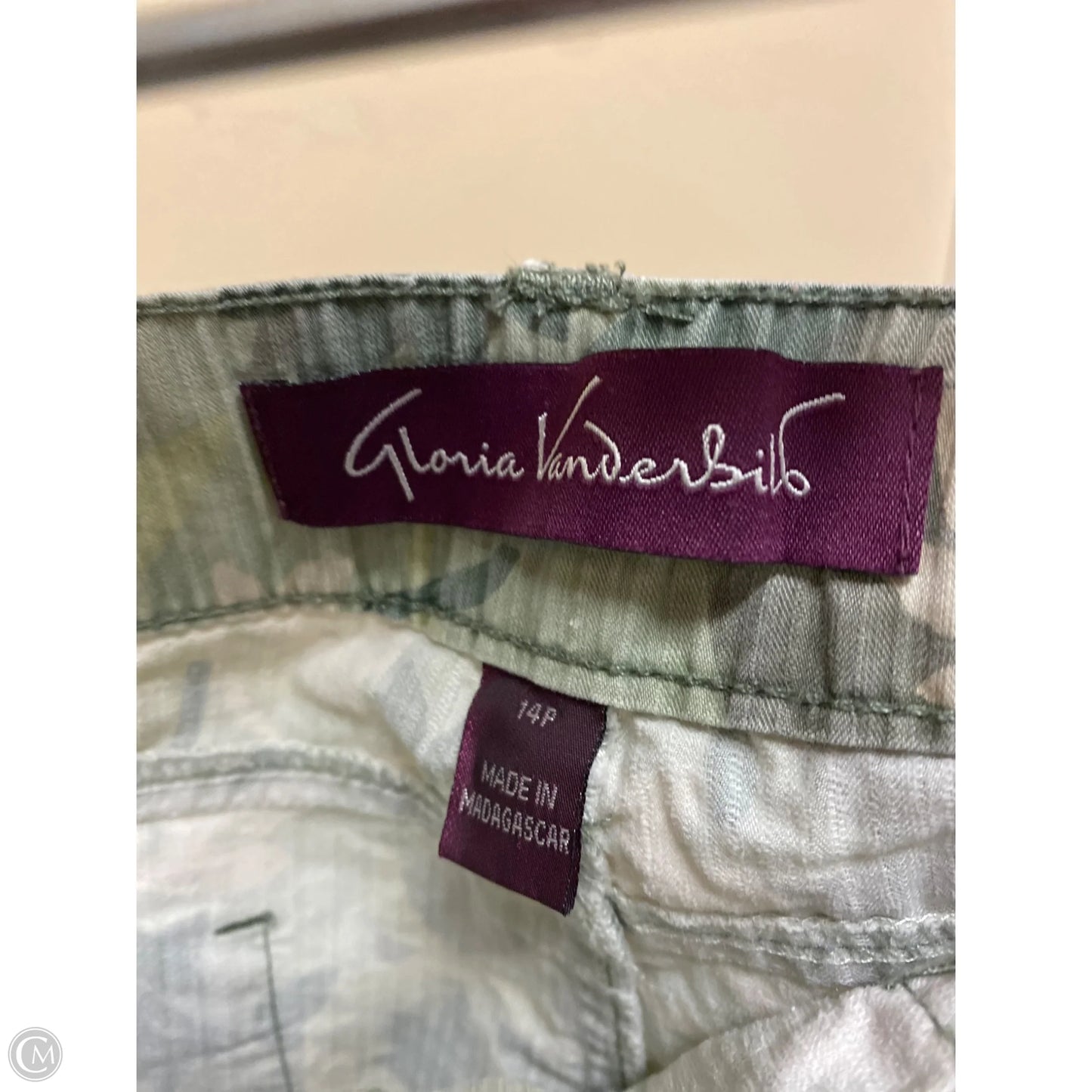 Shorts By Gloria Vanderbilt In Green, Size: 14p