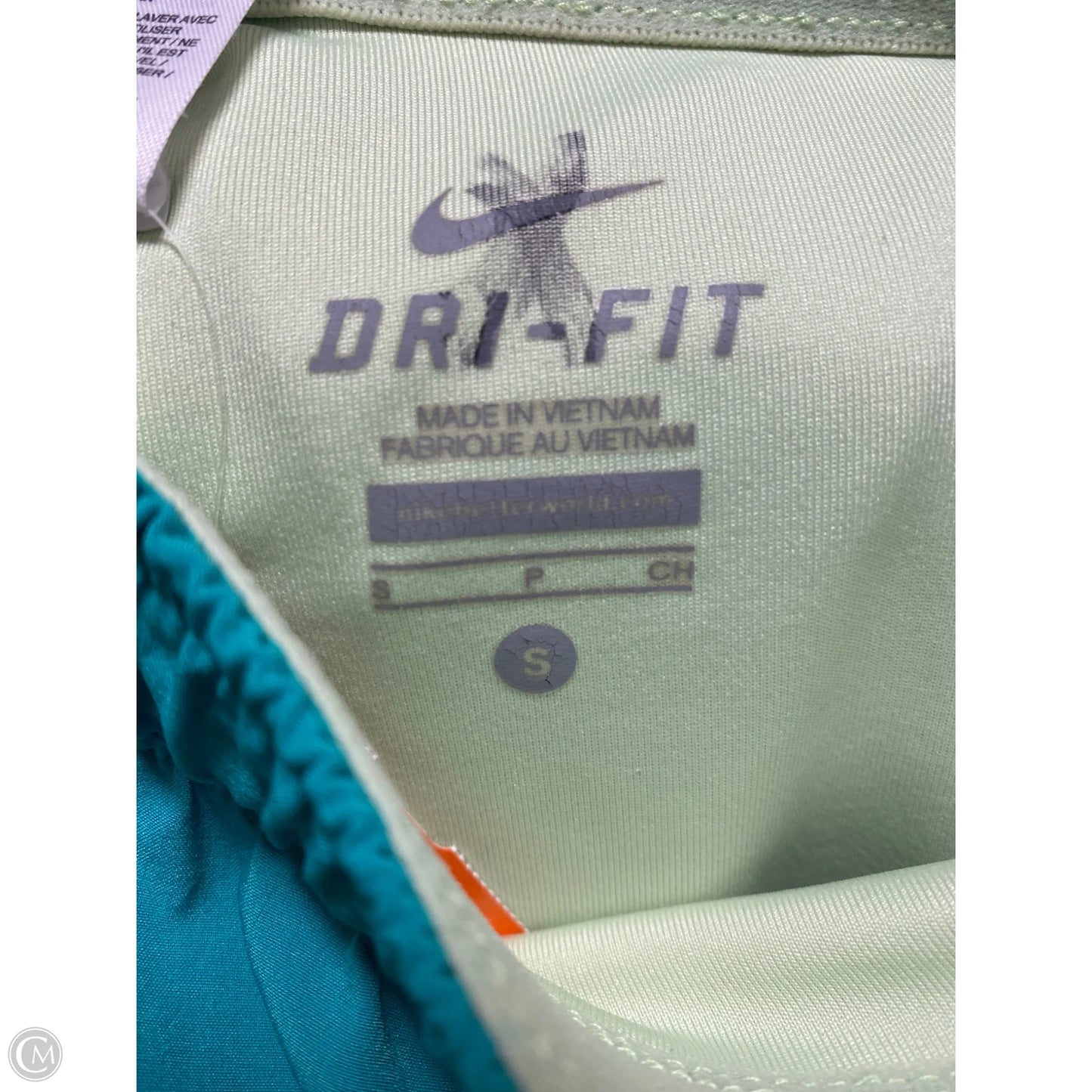 Athletic Shorts By Nike In Green, Size: S