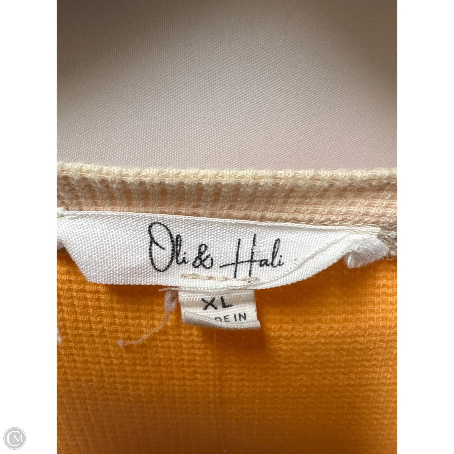 Top Short Sleeve By Oli & Hali In Orange, Size: Xl