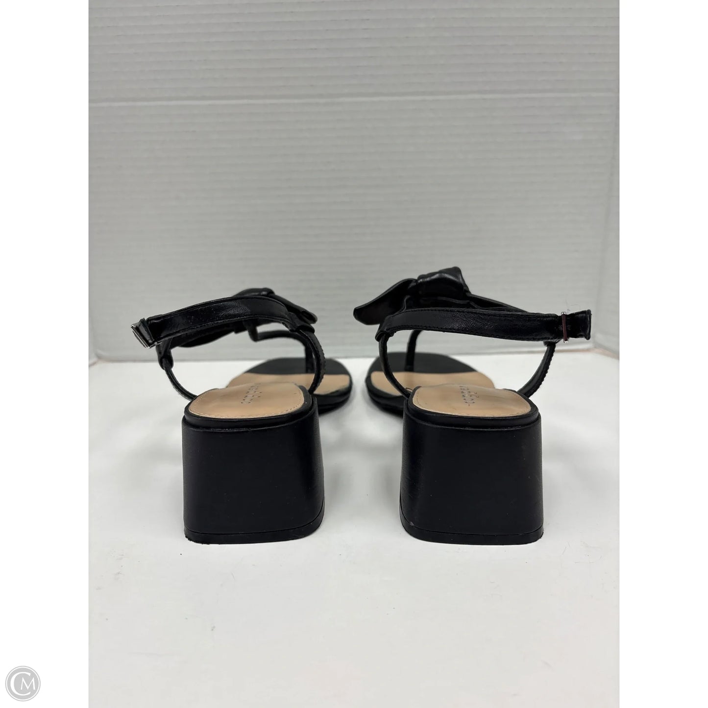 Sandals Heels Block By Copper Key In Black, Size: 8