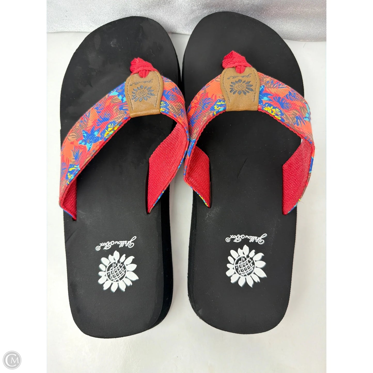 Sandals Flip Flops By Yellow Box In Peach, Size: 8