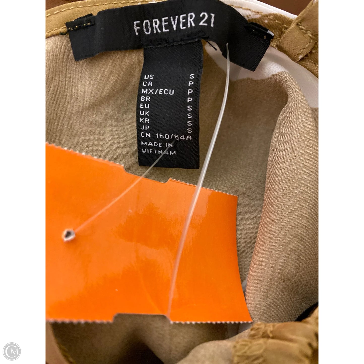 Dress Casual Short By Forever 21 In Brown & White, Size: S