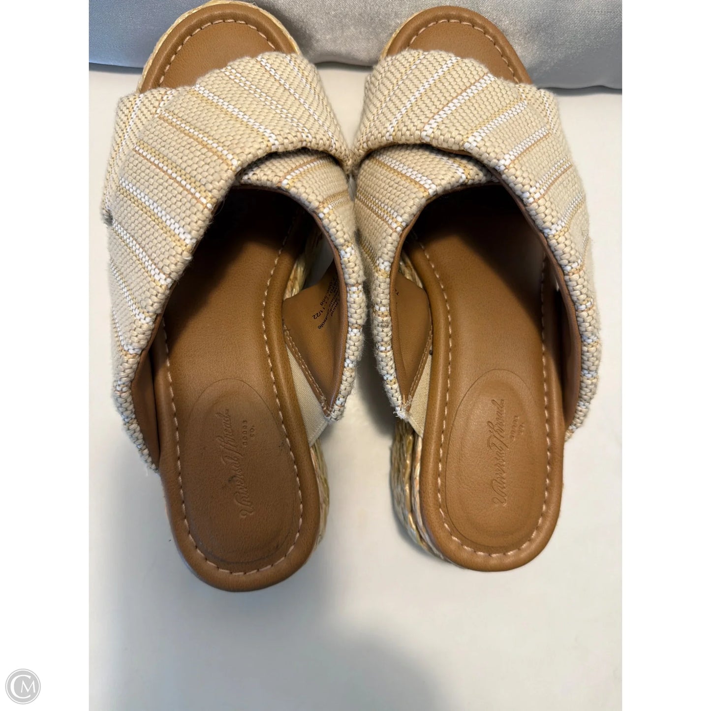 Sandals Heels Platform By Universal Thread In Tan, Size: 6
