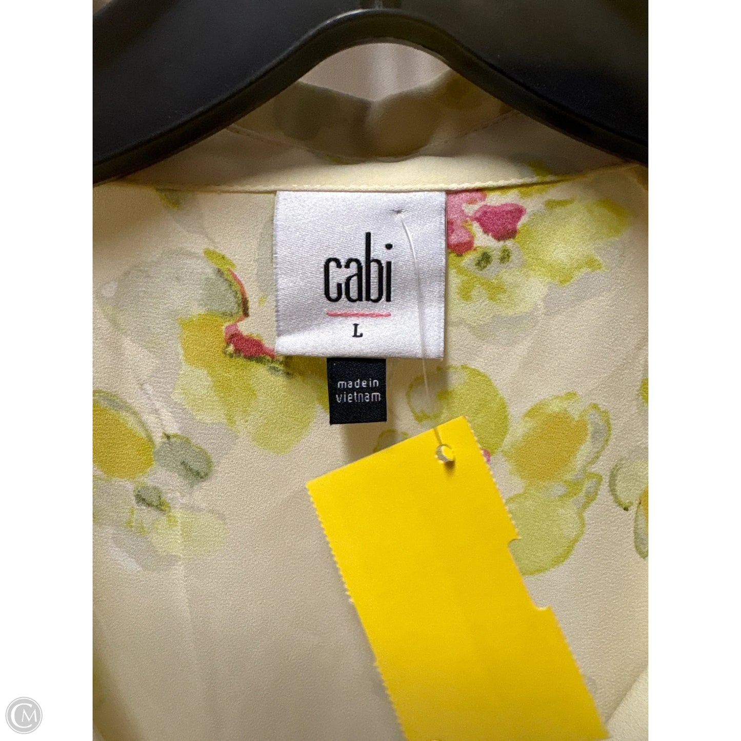 Top Long Sleeve By Cabi In Yellow, Size: L