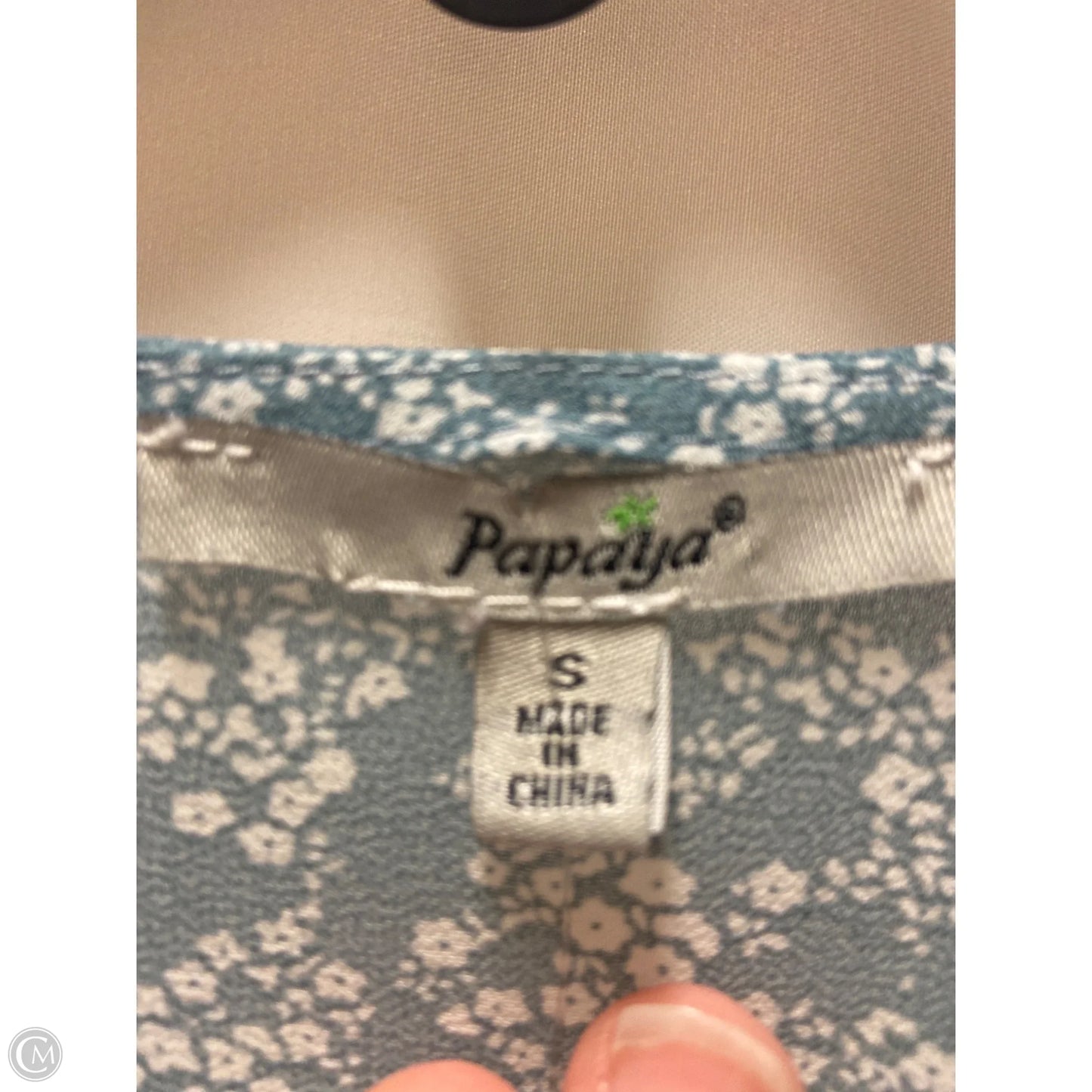 Dress Casual Short By Papaya In Blue, Size: S