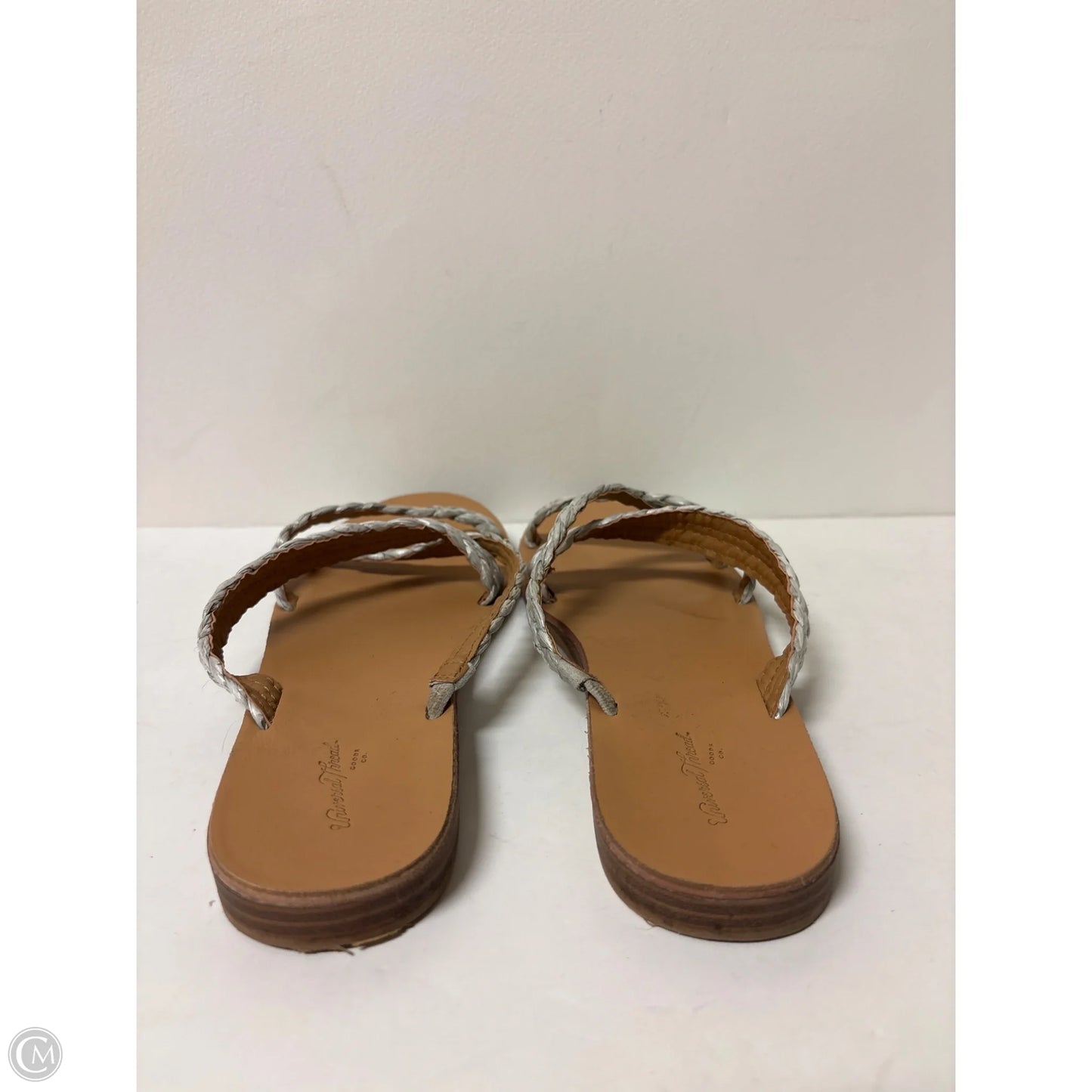 Sandals Flats By Universal Thread In Silver, Size: 8