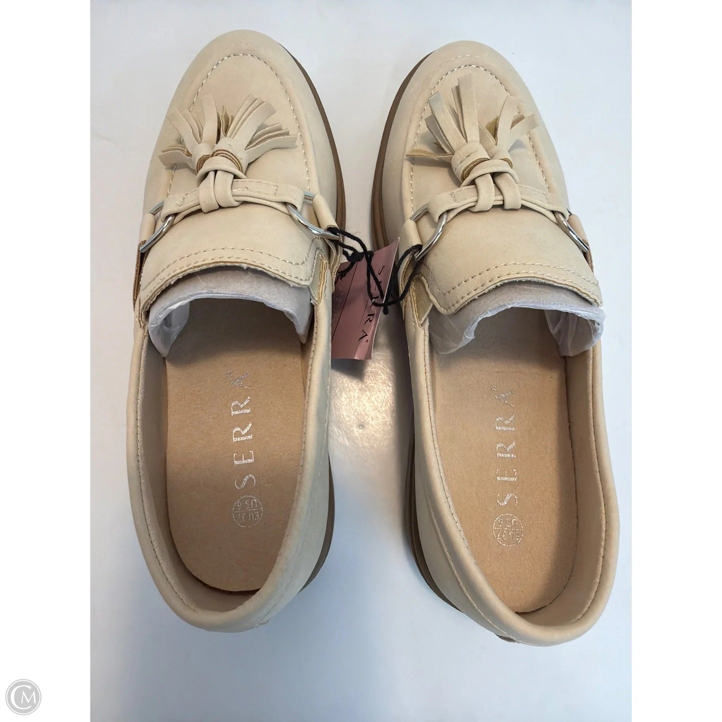 Shoes Heels Block By Serra In Cream, Size: 6