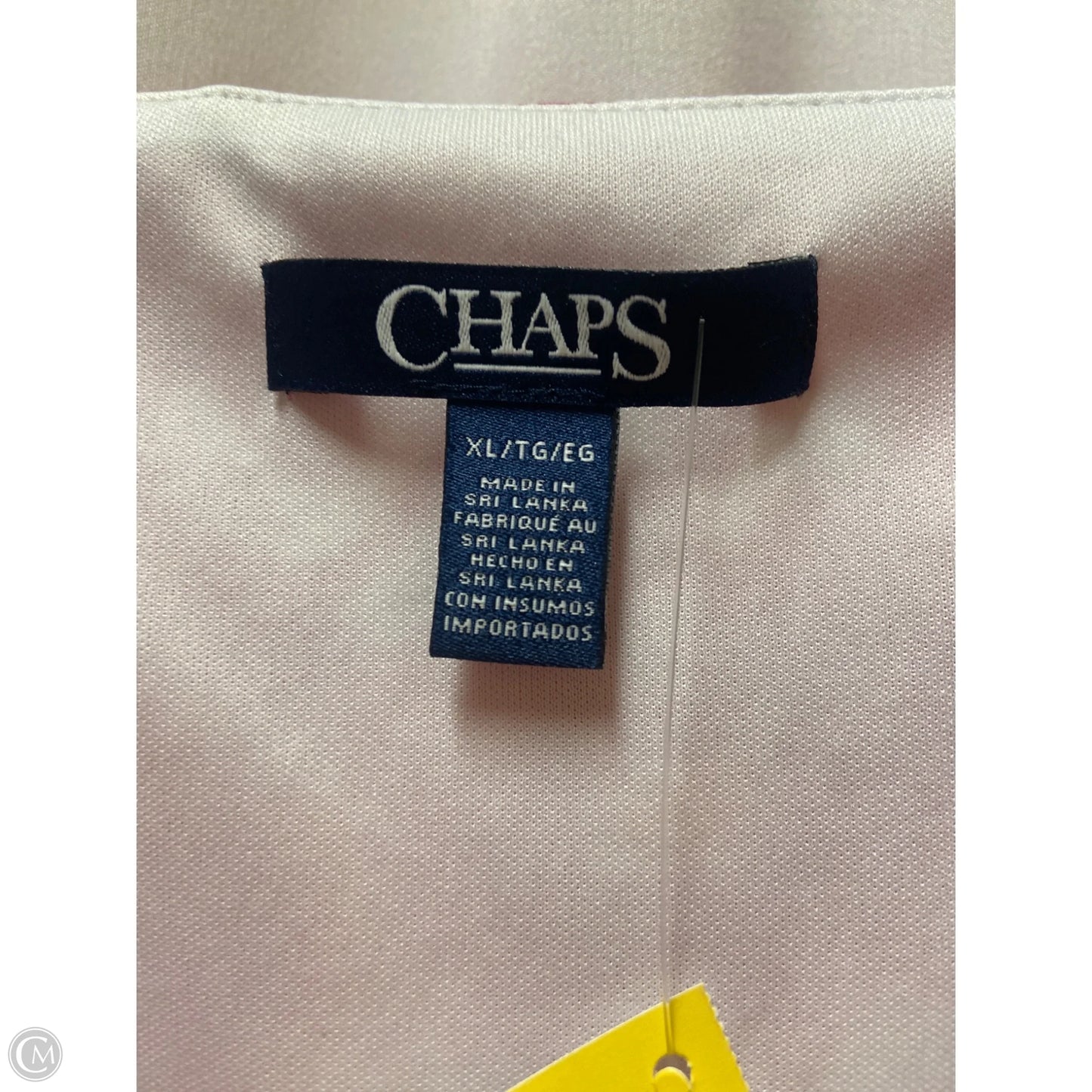 Dress Casual Midi By Chaps In Pink, Size: Xl