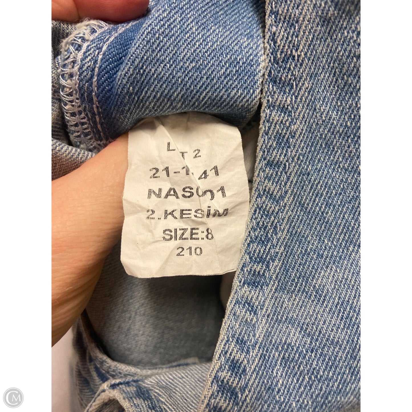 Overalls By Clothes Mentor In Blue Denim, Size: M